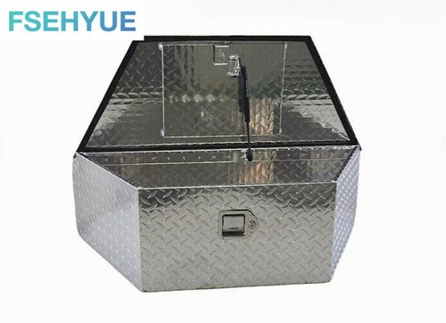 Aluminum tongue tool box - aluminum,